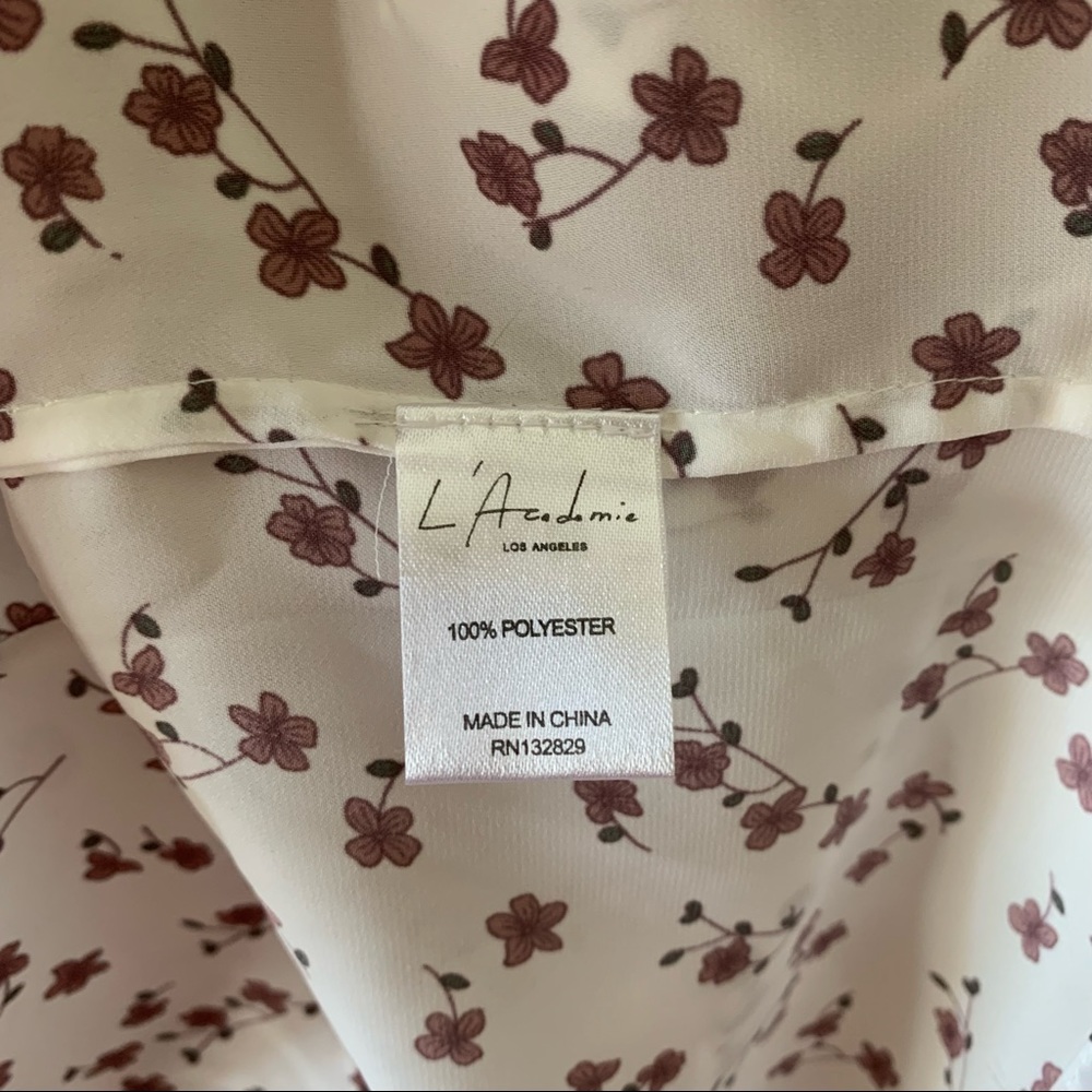 L’Academie The 70s Floral Tank in Mauve Ditsy - Picture 6 of 6